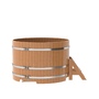 Купель BentWood круглая из дуба (D=1,50 м.), h=1 м. Натуральная Премиум для бани фото - 3 BentWood круглая из дуба (D=1,50 м.), h=1 м. Натуральная Премиум купель фото фото - 3